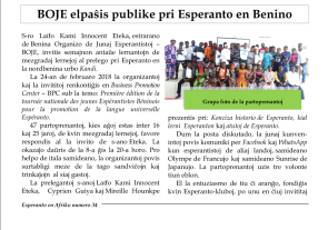 Esperanto en Afriko, n-ro 34 (2018:1) p 01